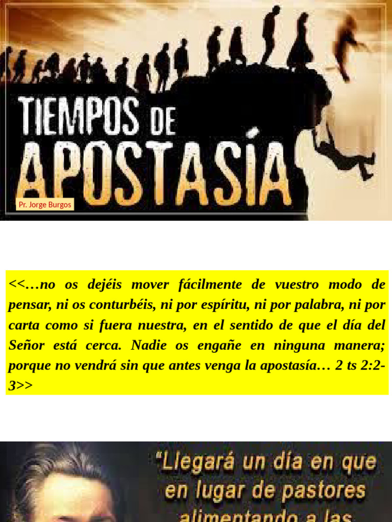 Apostasía: Definición y Señales Finales | PDF | Apostasía | Verdad