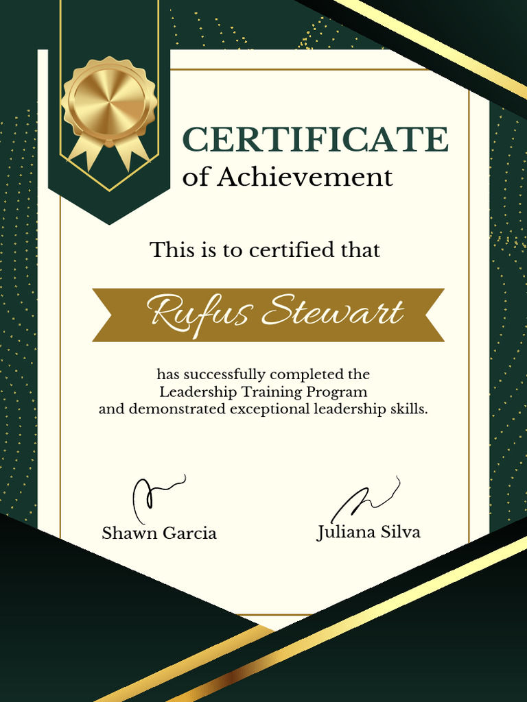 Leadership Training Program Certificate | PDF