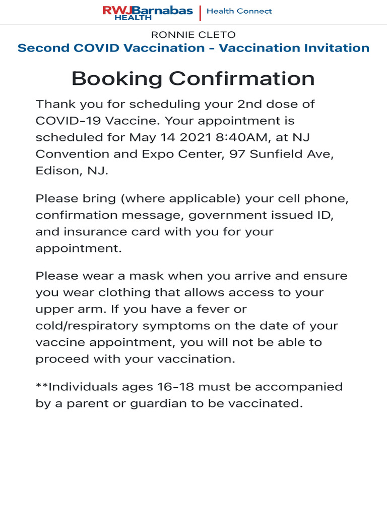 RWJBH Covid19 Vaccine PDF