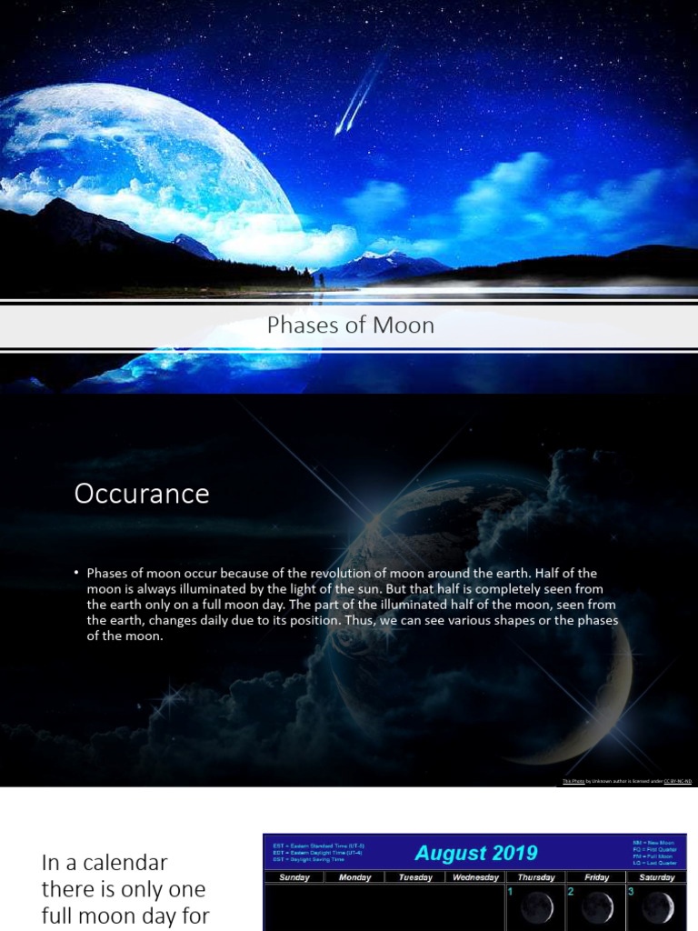 Phases of moons | PDF