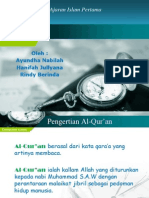 Download Al-Quran Sebagai Sumber Ajaran Islam Pertama by Ayundha Nabilah SN84640211 doc pdf