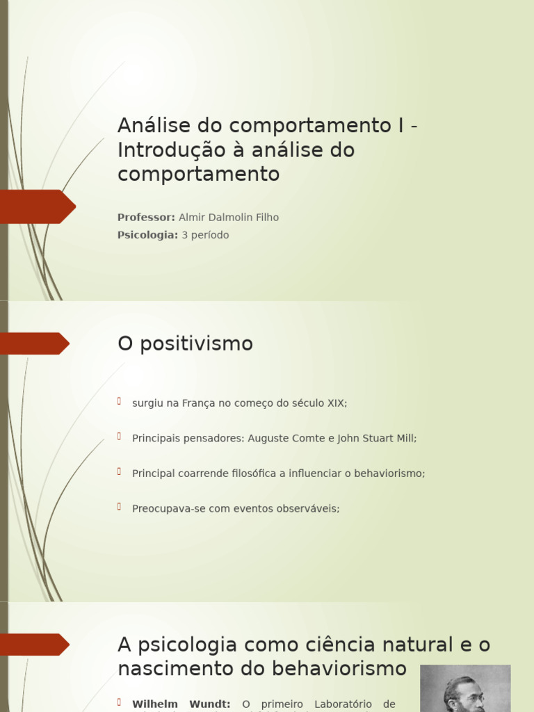 Introdução à Análise do Comportamento | PDF | Condicionamento clássico ...