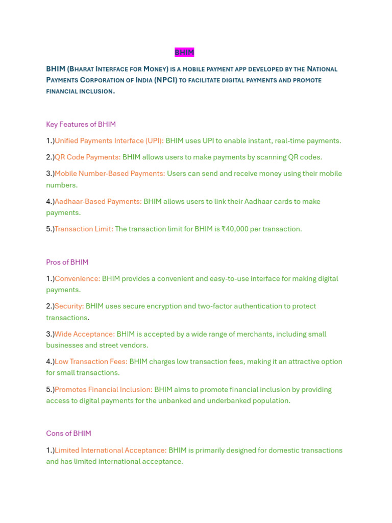 BHIM | PDF