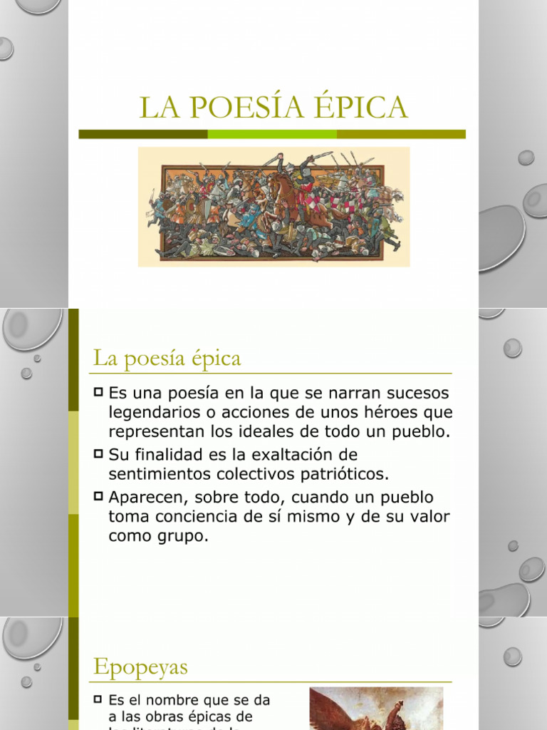 Poesía Épica | PDF