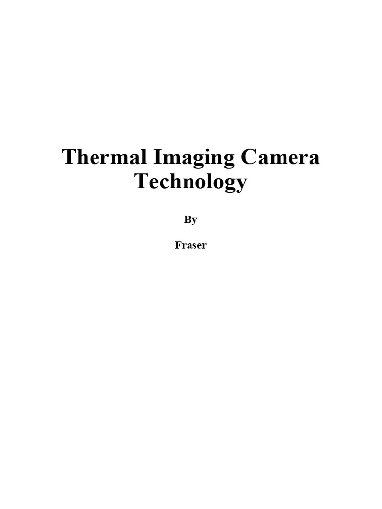 Thermal Imaging Cameras V1.01 | PDF | Thermography | Camera