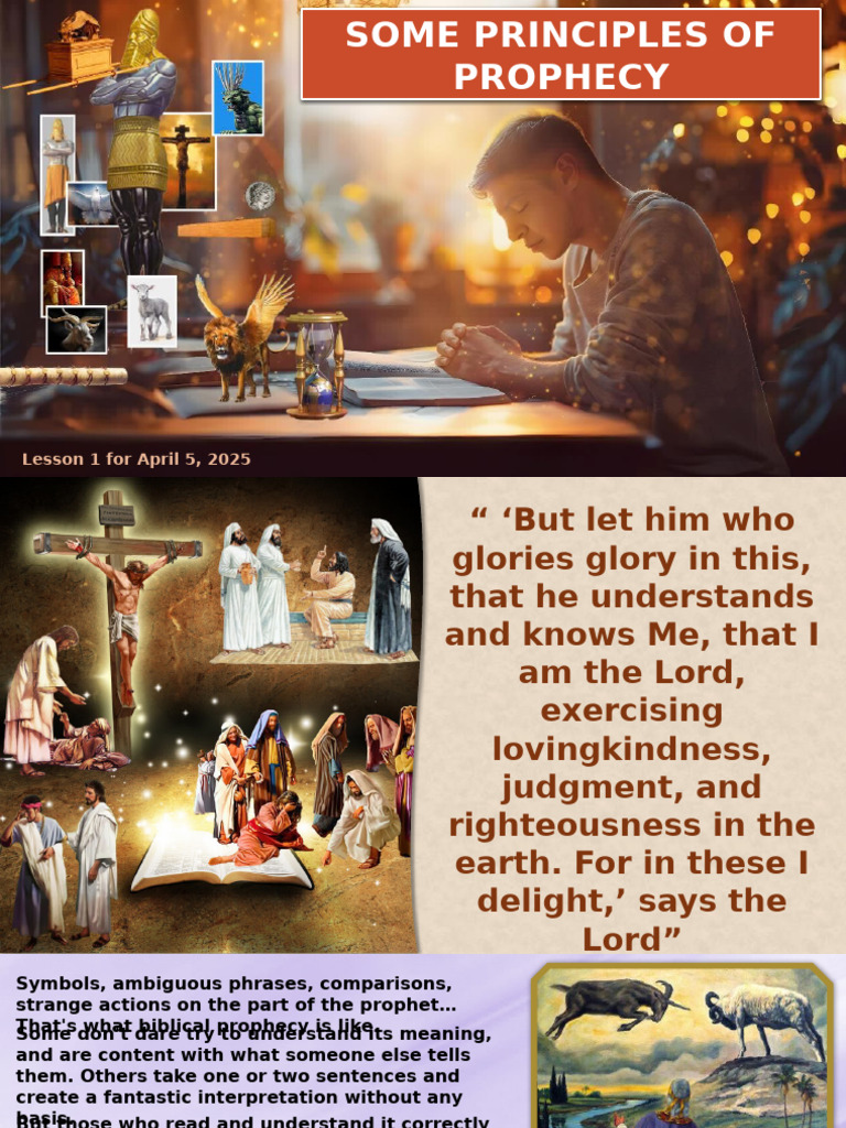 Principles for Understanding Prophecy | PDF | Prophecy | Bible