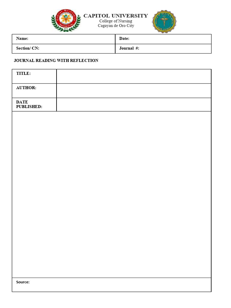 Journal N Reflection | PDF