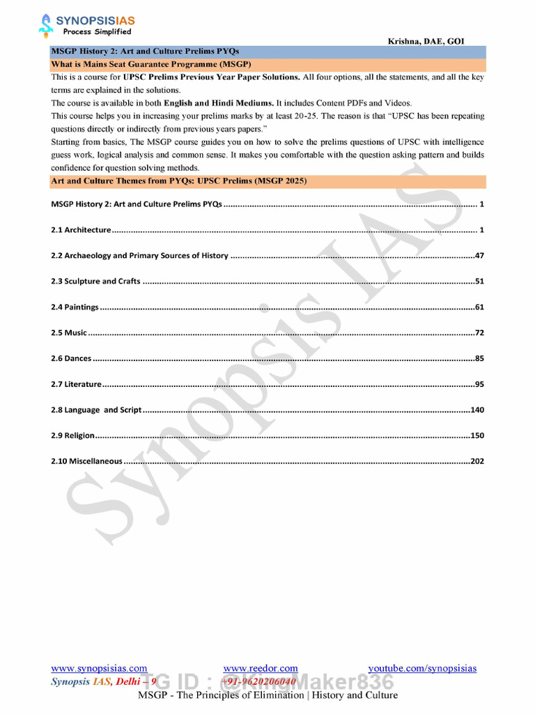 03 MSGP Art and Culture V 4.982 | PDF