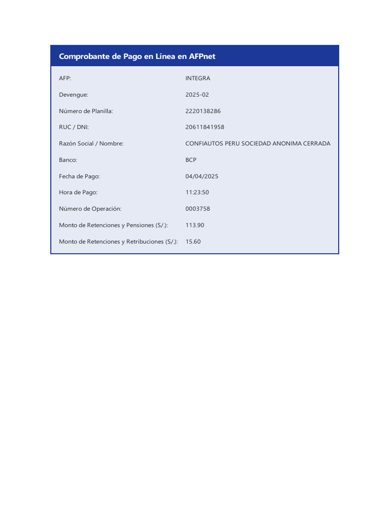 Comprobante pago afp_2220138286_20250404 | PDF