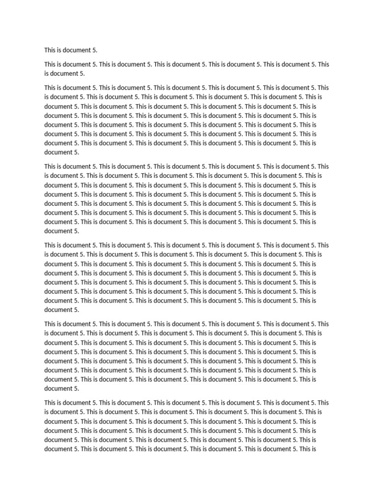 Document 5 Overview | PDF