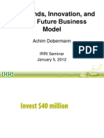 Megatrends, innovation, and IRRI's future business model