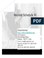 Presentation On Revised Schedule VI by Sri Vinod Kothari