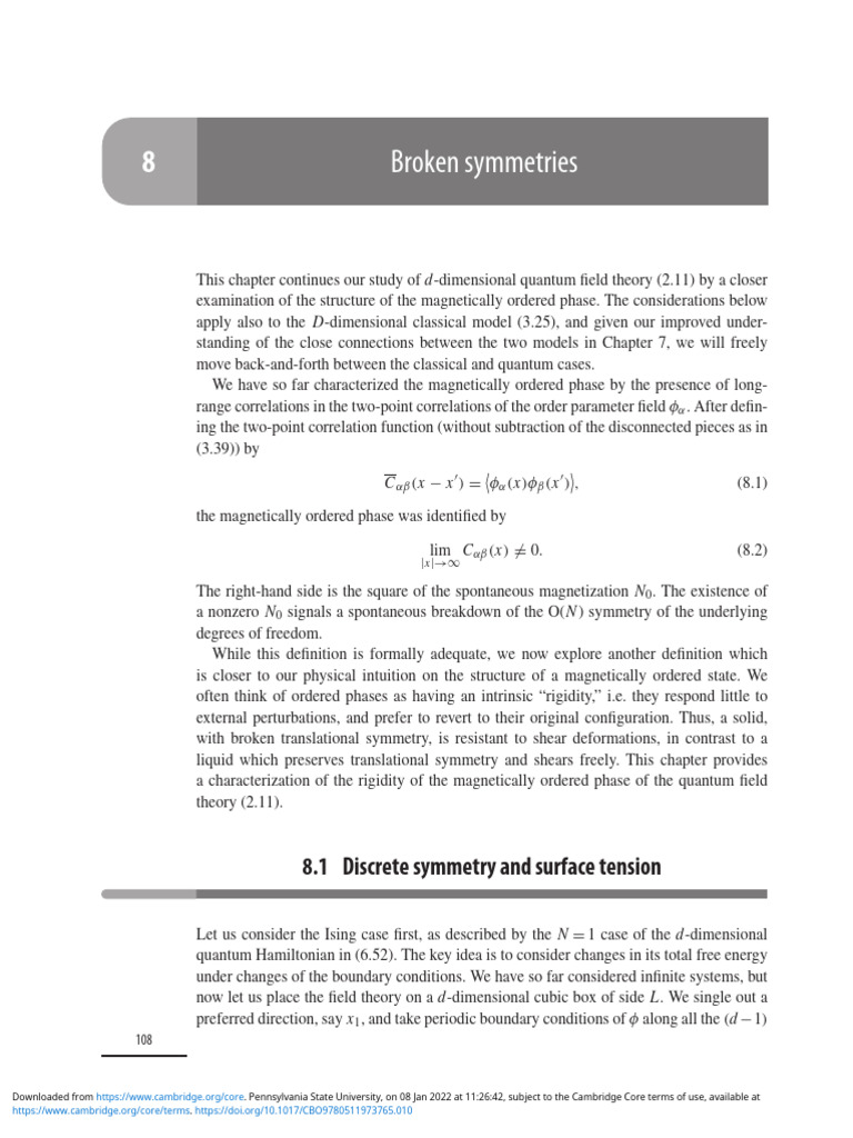 06.6 PP 108 116 Broken Symmetries | PDF | Gauge Theory | Field (Physics)