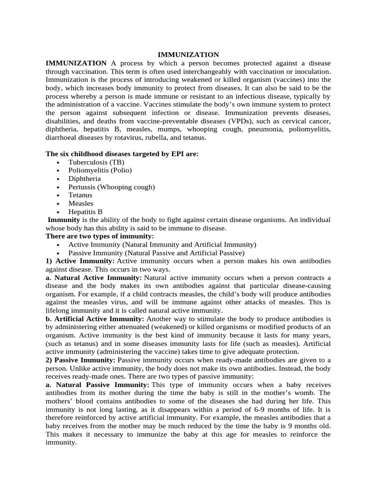 2021 Immunization | PDF | Vaccines | Measles