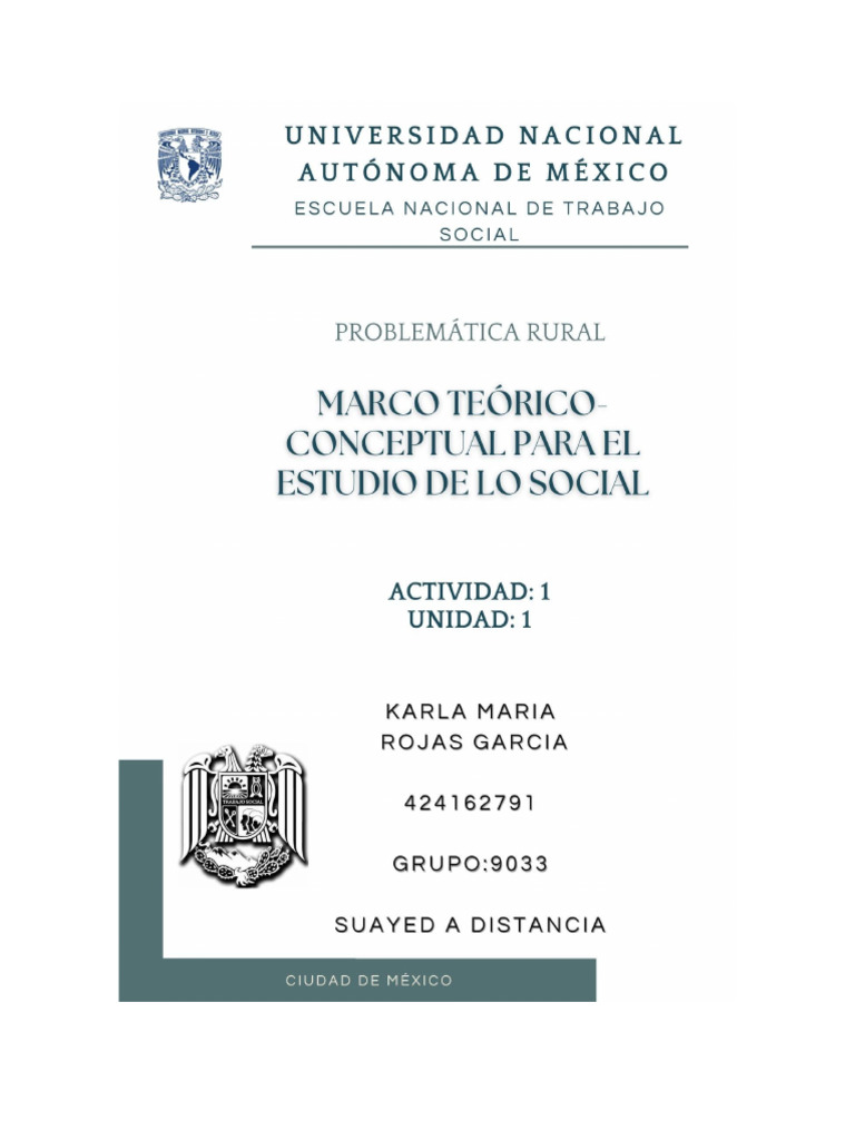 U1act1 Teocon KMRG 9033 | PDF | Desigualdad social | Discriminación y ...