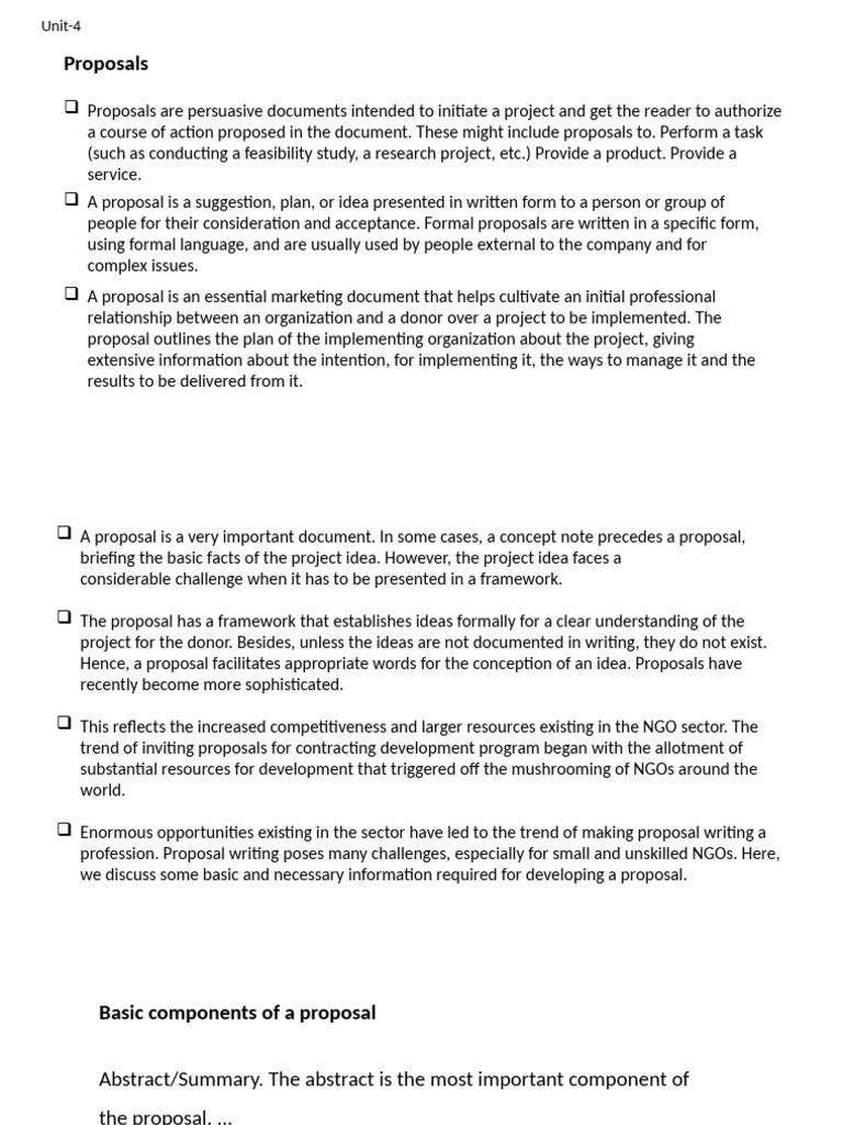 Formal Proposal Writing Essentials | PDF | Non Governmental Organization