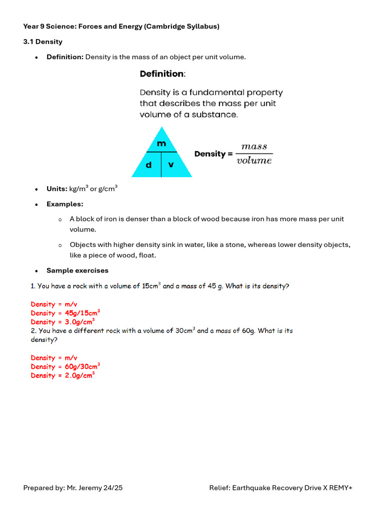 Chapter 3 Forces and Energy | PDF | Heat | Temperature