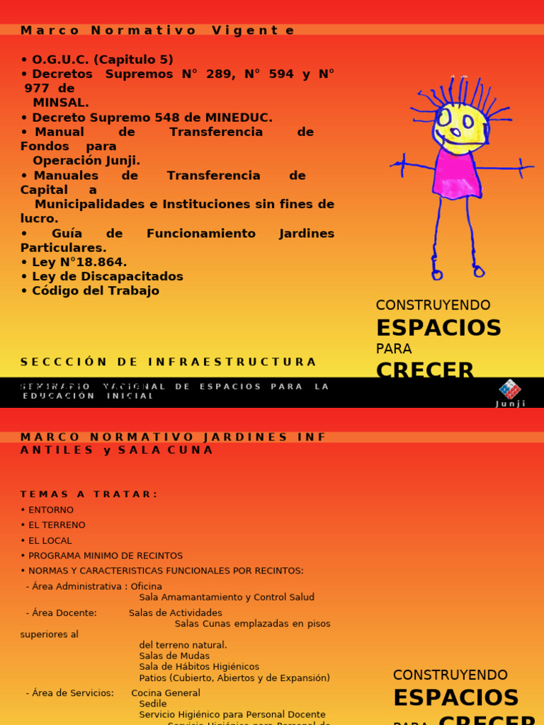 Normativa para Jardines Infantiles y Salas Cuna | PDF | Escalera | Ventana