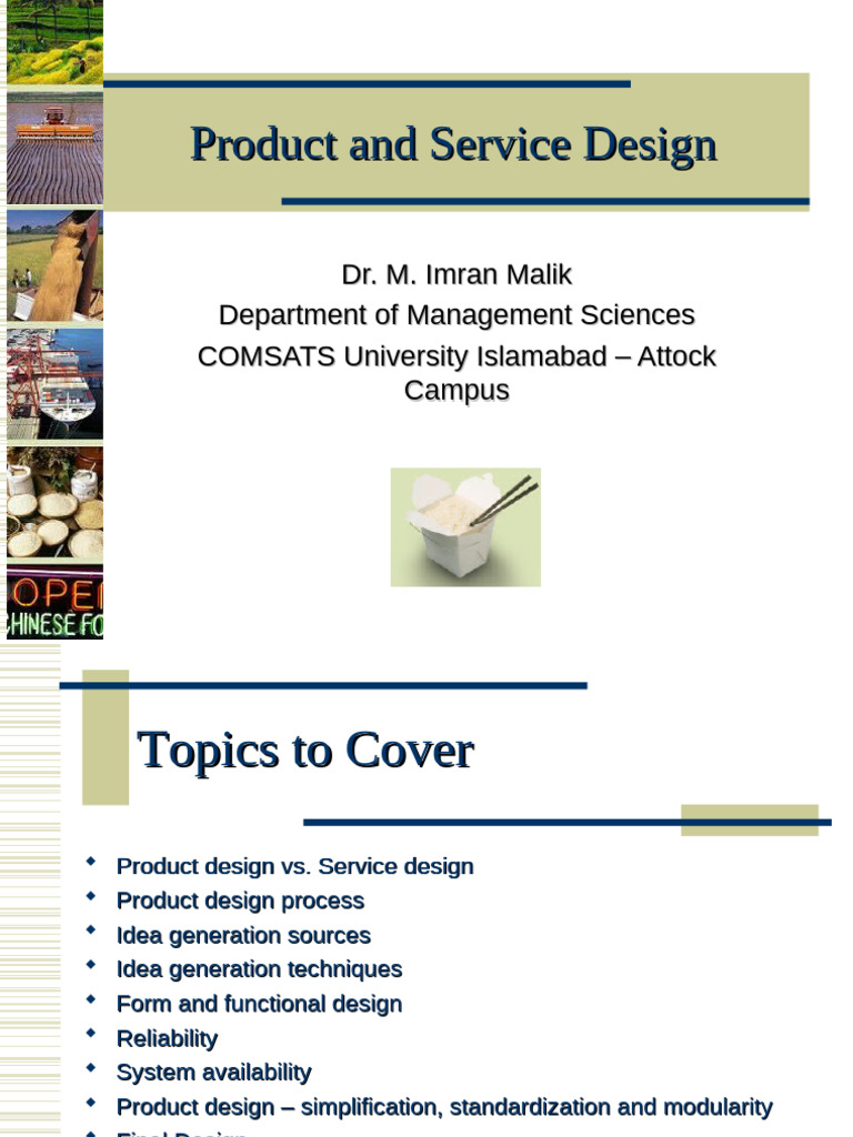 Product and Service Design Overview | PDF | Reliability Engineering ...