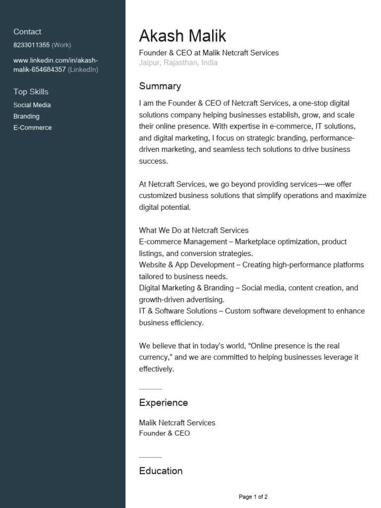 Profile | PDF