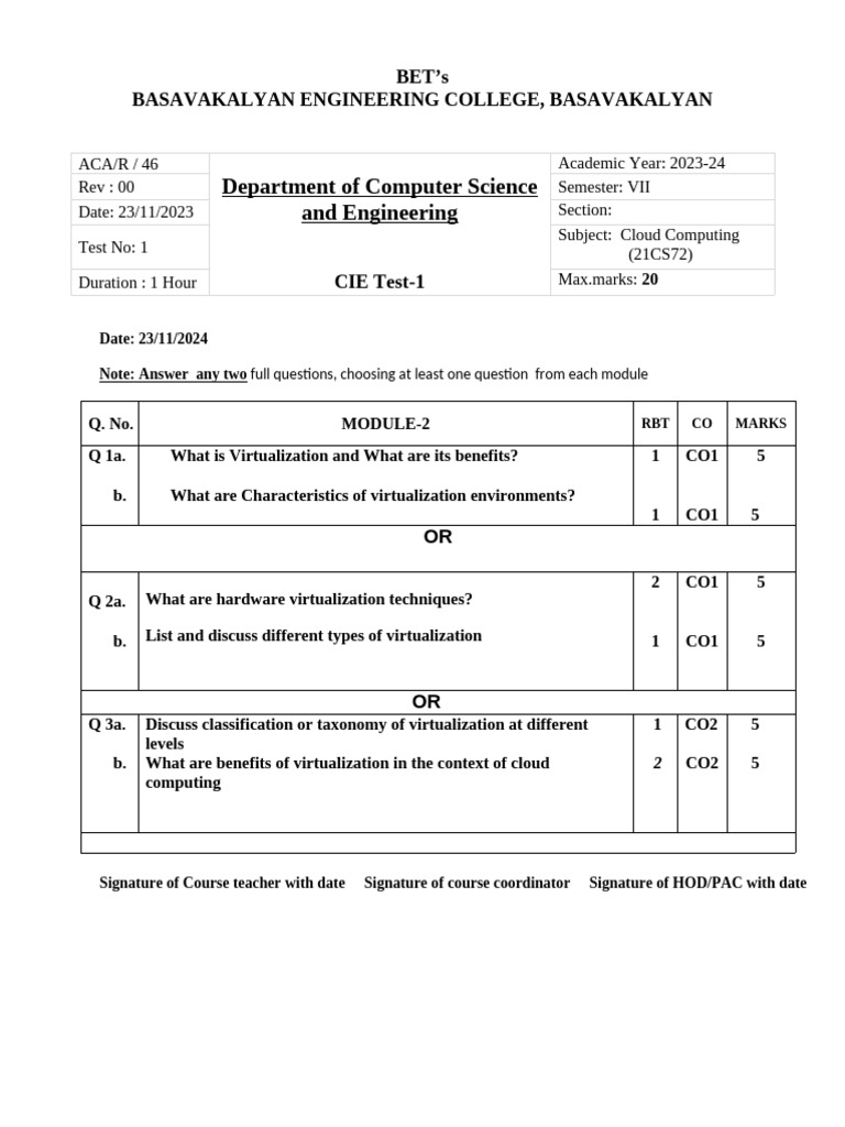 CC Ia Paper2 | PDF