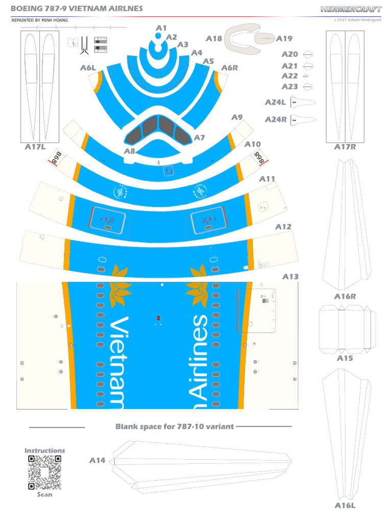 Boeing 787-9 Vietnam Airlines | PDF | Aviation | Aircraft