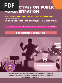 Pol.sci-Perspectives on Public Administration Du Sol (6th Semester BOOK)