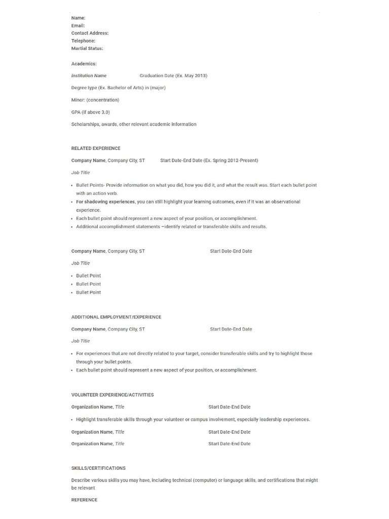CV Sample 2 | PDF