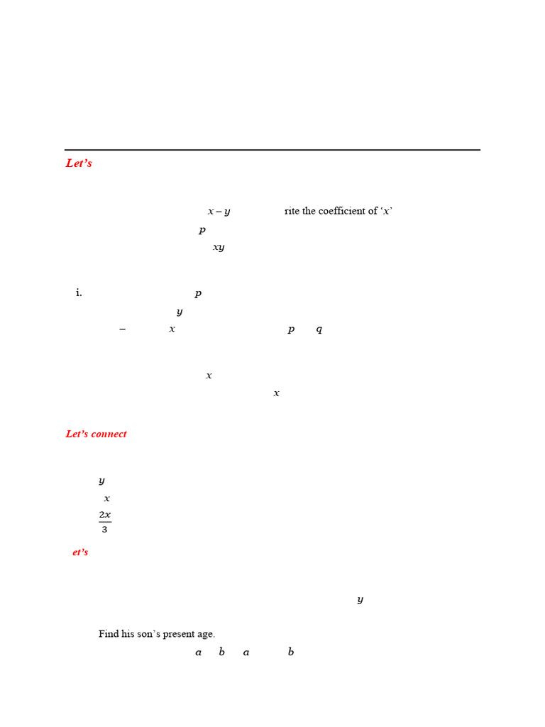 STD 6 Maths Worksheet 2024-25 | PDF