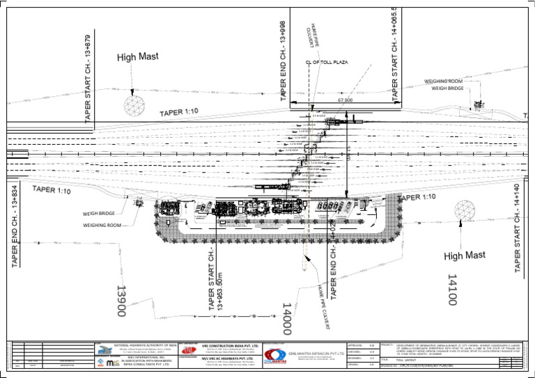Ambala-Banur Toll Plaza Layout Plan | PDF | Road Infrastructure | Road ...