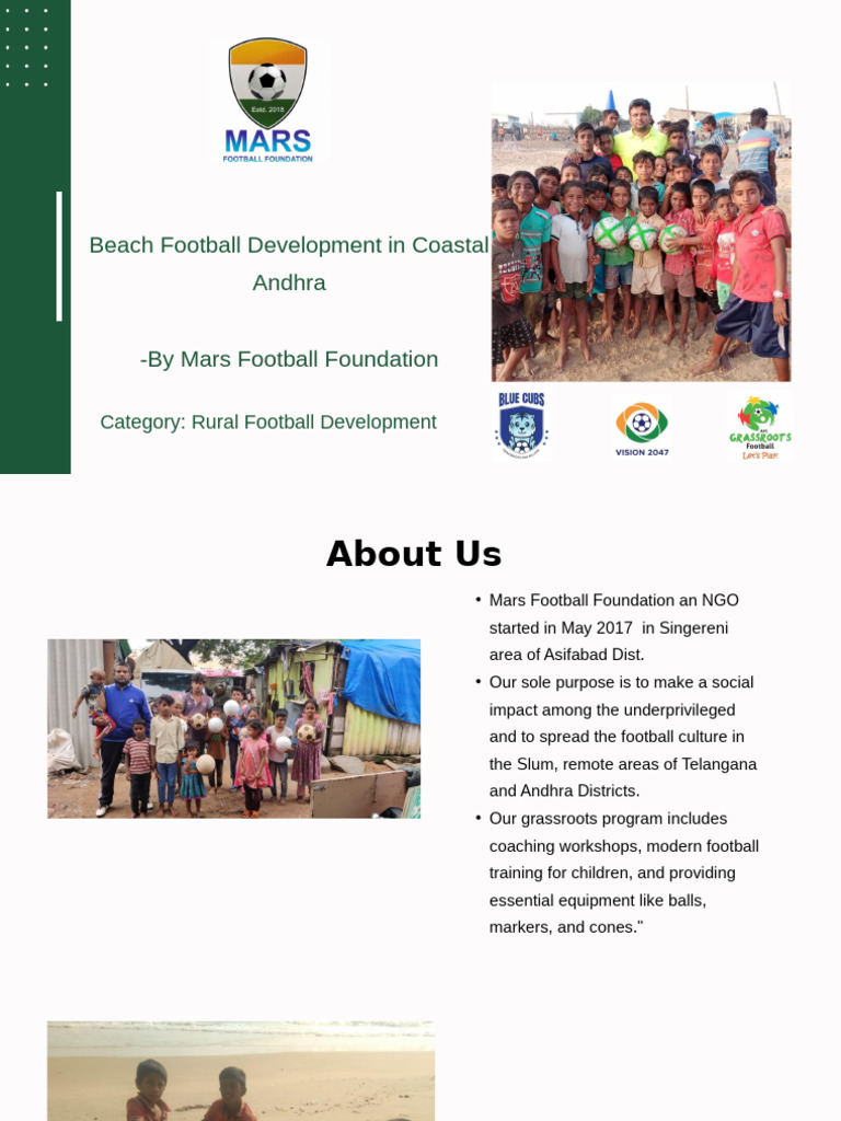 Beach Football. Rural Football Development | PDF