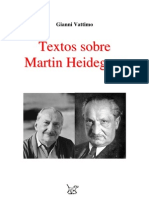 (Art) GIANNI VATTIMO Textos Sobre MArtin Heidegger