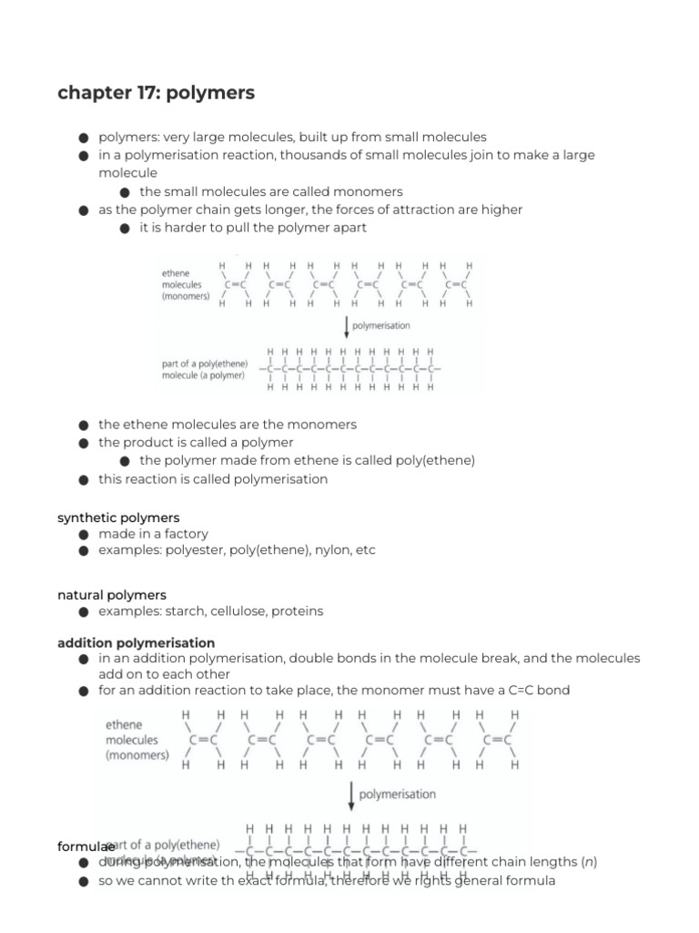 Understanding Polymers and Their Impact | PDF | Polymers | Polymerization