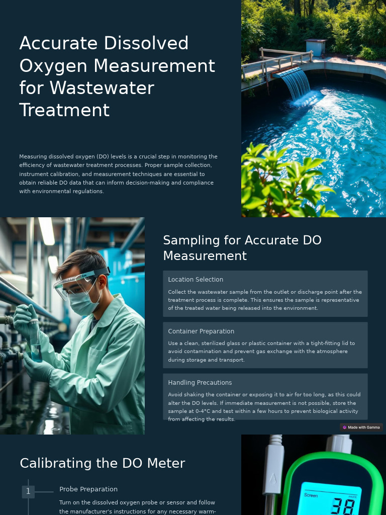 Accurate Dissolved Oxygen Measurement For Wastewater Treatment | PDF ...