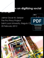 Some Notes On Digitizing Social Change