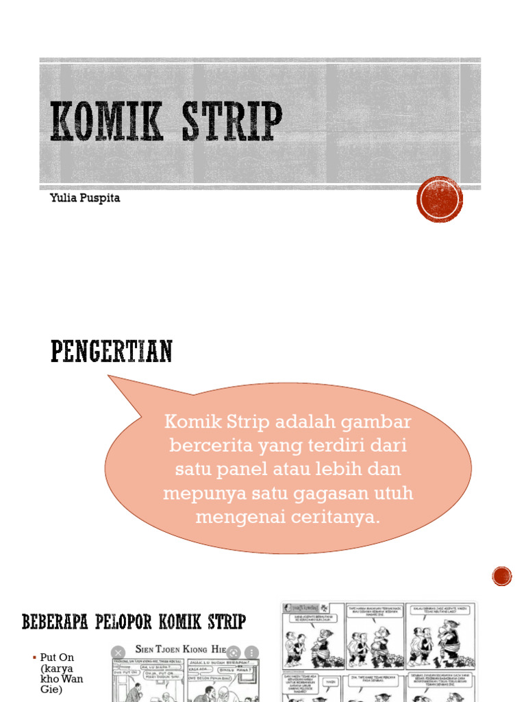 Pengertian dan Unsur Komik Strip | PDF