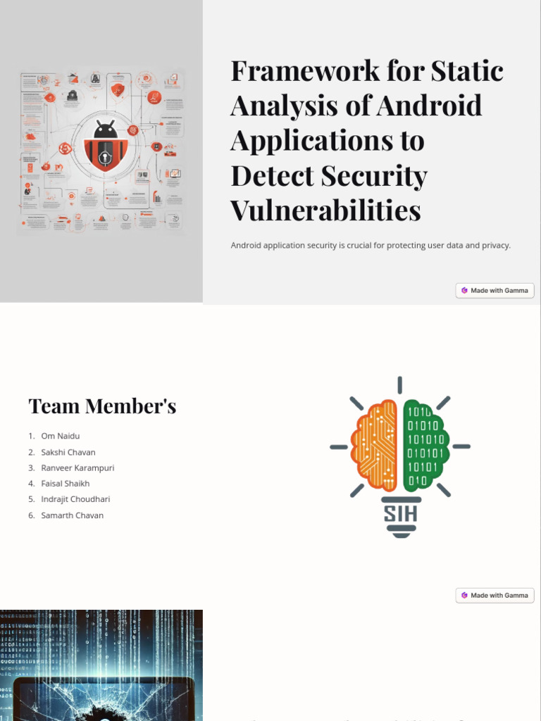 Framework For Static Analysis of Android Applications To Detect ...