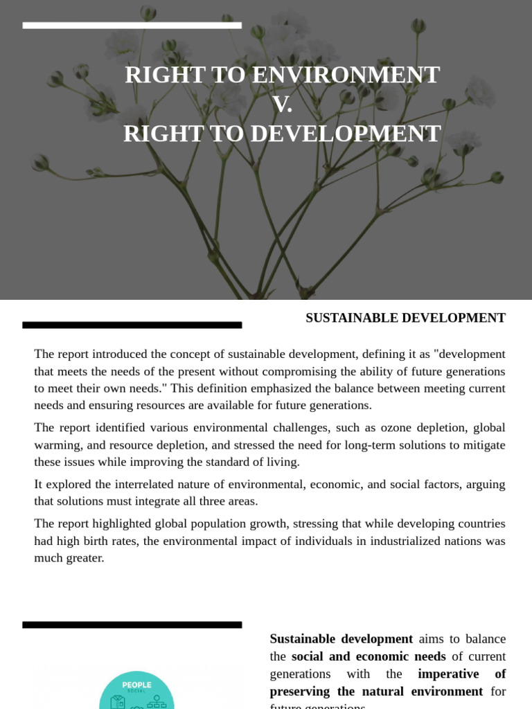Sustainable Development and Environmental Rights | PDF | Sustainability ...