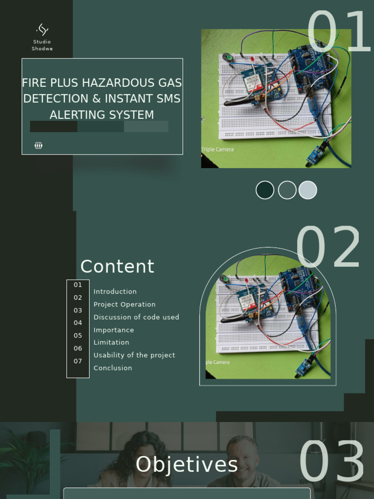 Fire Plus Gas Detection SMS Alert System | PDF | Arduino | Light ...