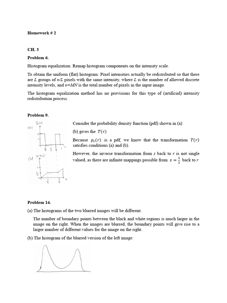 Histogram Equalization and Image Processing Tasks | PDF | Imaging ...