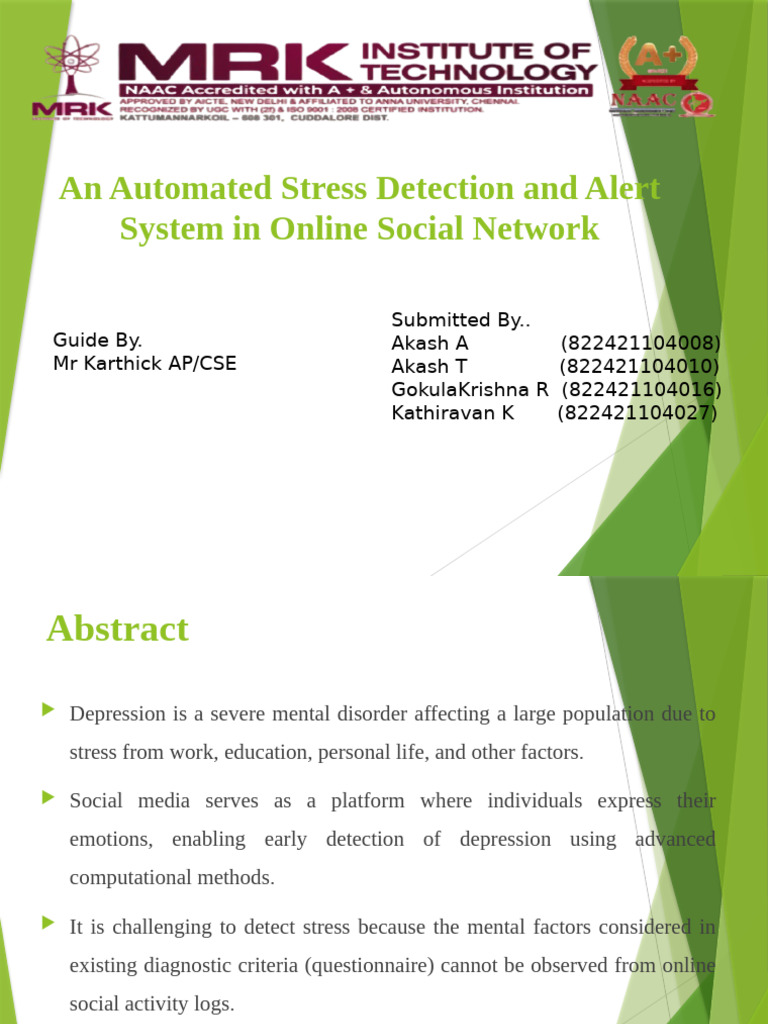 depression detection review-2 | PDF | Machine Learning | Social Media