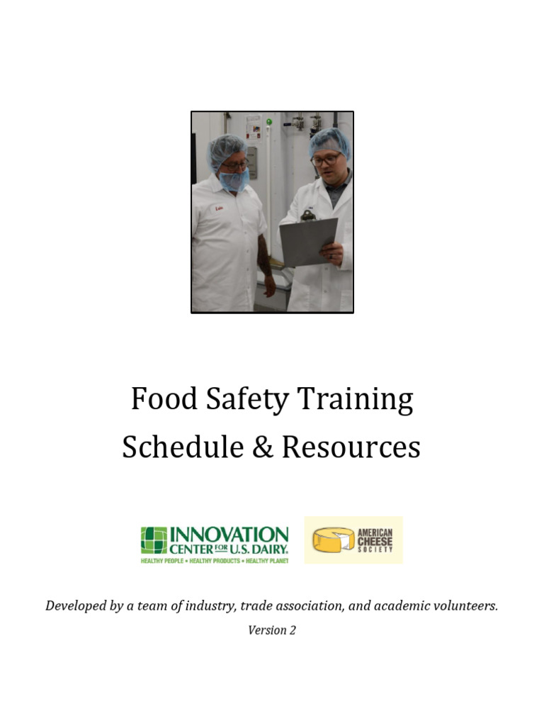 Food Safety Training Resources Guide | PDF | Food Safety | Hazard ...