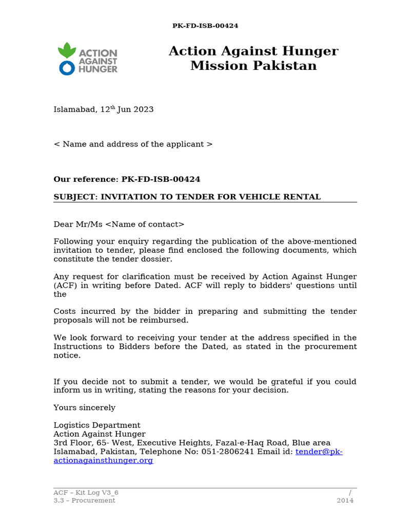 Job - 04.tender - Dossier Vehicle Rental MH - SB-MH-FV | PDF | Van | Truck