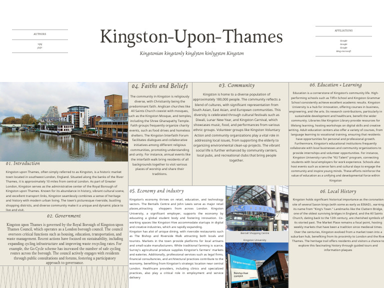 Beige and White Contemporary Editorial Landscape University Research ...