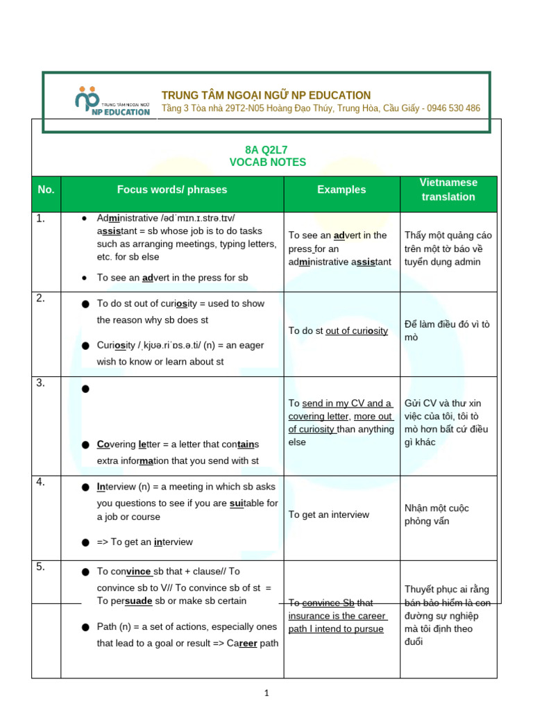 8a Q2L7 Notes | PDF