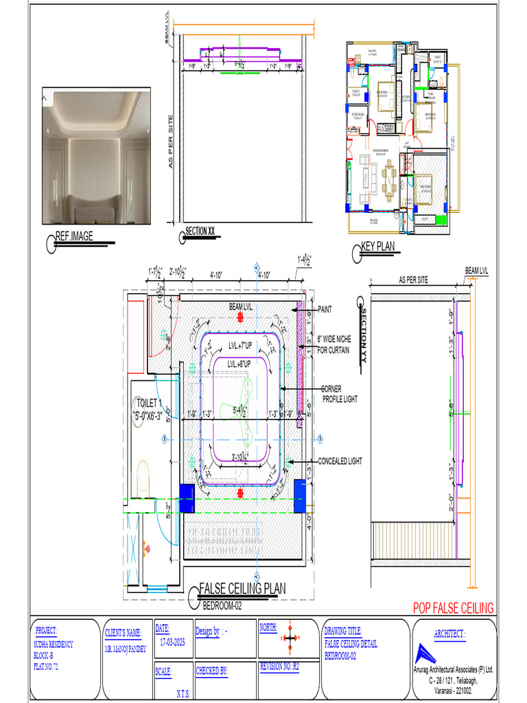 False Ceiling Plan for Sudha Residency | PDF
