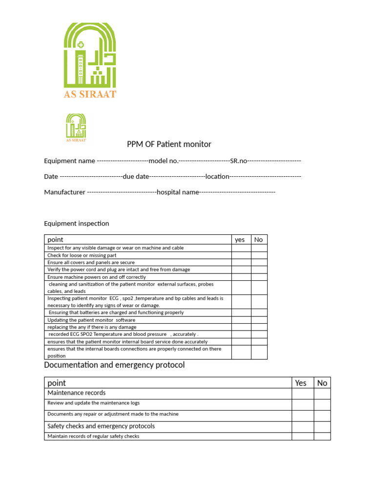 PPM Protocol for Patient Monitors | PDF
