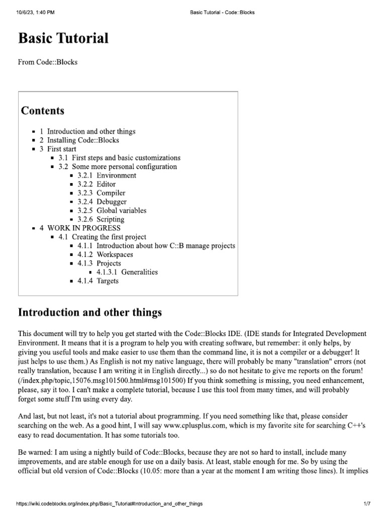 Intro To Code Blocks | PDF