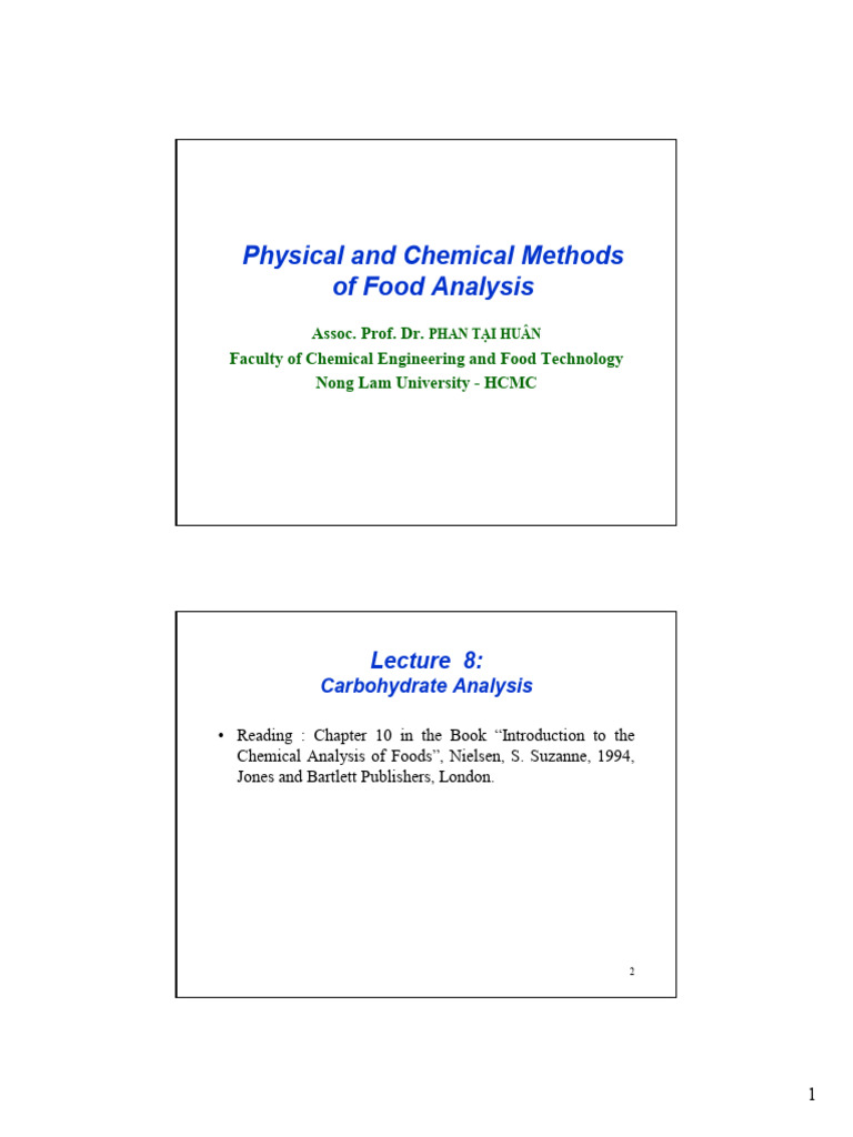 Carbohydrate Analysis Techniques | PDF | High Performance Liquid ...