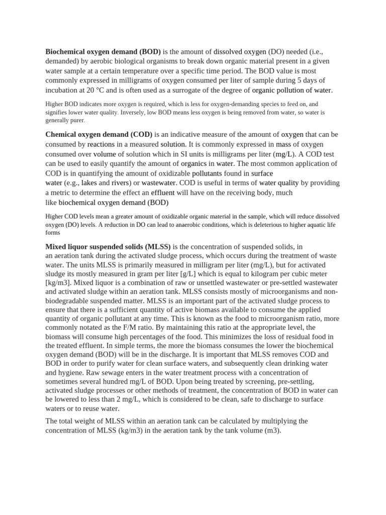Biochemical Oxygen Demand | PDF | Hydraulic Engineering | Transparent ...